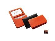 Raika JU 156 WINE 2.75in. x 4.125in. Leather Gussetted Card Case Wine