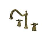 Kingston Brass KB1793AXLS 8 in. Center Kitchen Faucet without Deck