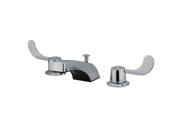 Kingston Brass KB931B Two Handle 8 in. to 16 in. Widespread Lavatory Faucet with Brass Pop up
