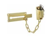 Ultra Brass Keyed Chain Door Guard 44810