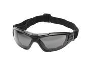 Radians Rad AS4120CS Radians 4 in 1 Foam Lined Airsoft Safety Glasses Smoke Lenses Removable Strap Temples