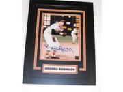 Brooks Robinson Autographed Baltimore Orioles 8X10 Photo 1983 Hall Of Fame Custom Frame