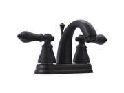 Kingston Brass FS7615AL Two Handle 4 in. Centerset Lavatory Faucet with Retail Pop up