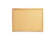 Universal 43602 Cork Bulletin Board 24 x 18 Natural Oak Frame