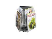Safco 5698CL Reveal™ 6 Magazine Tabletop Displays 15 w x 15 d x 14 h Clear