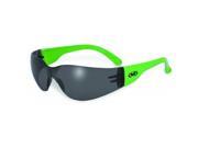 Safety Rider Neon Safety Glasses With Green Smoke Lens