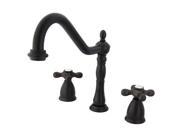 Kingston Brass KB1795AXLS 8 in. Center Kitchen Faucet without Deck