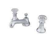 Kingston Brass KS4461WCL Two Handle 8 in. to 16 in. Widespread Lavatory Faucet with Brass Pop up