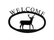 Village Wrought Iron WEL 3 L Deer Welcome Sign Large