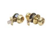 Schlage 803491 Schlage Plymouth Entry Deadbolt Combo Set Polished Brass