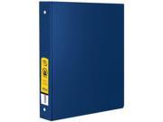 Bazic Products 4114 12 1 in. Blue 3 Ring Binder with 2 Pockets