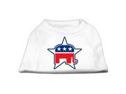 Mirage Pet Products 51 76 07 XSWT Republican Screen Print Shirts White XS 8