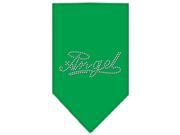 Mirage Pet Products 67 04 LGEG Angel Rhinestone Bandana Emerald Green Large