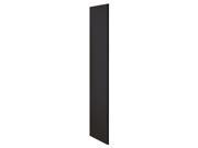 Salsbury 22235BLK Side Panel For 21 Inch Deep Extra Wide Designer Wood Locker Without Sloping Hood Black