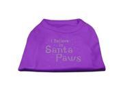 Mirage Pet Products 52 25 11 MDPR I Believe in Santa Paws Shirt Purple M 12