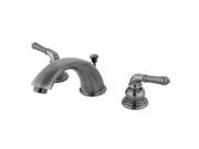 Kingston Brass KB963 Two Handle 4 in. to 8 in. Mini Widespread Lavatory Faucet with Retail Pop up
