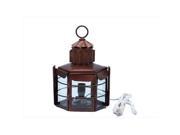 Handcrafted Model Ships NL 1132E 20 AC Antique Copper Clipper Electric Lamp 15 in. Decorative Accent