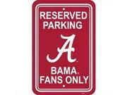 JTD Enterprises AP PSNC ALA Alabama Crimson Parking Sign