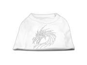 Mirage Pet Products 52 26 XSWT Studded Dragon Shirts White XS 8