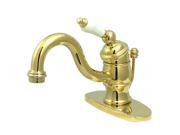 Kingston Brass KB3402PL Single Handle 4 in. Centerset Lavatory Faucet with Retail Pop up Optional Deck Plate