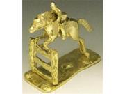 Mayer Mill Brass JHB 1 Jumping Horse And Fence Book Ends Pair