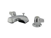 Kingston Brass KB920B Two Handle 8 in. to 16 in. Widespread Lavatory Faucet with Brass Pop up