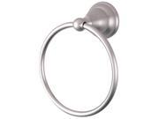 Kingston Brass BA5564SN Royale 6 Inch Towel Ring Satin Nickel