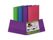 Samsill Corporation SAM11599 Round Ring Binder 1 .50in. Capacity 11in.x8 .50in. Fashion Asst.