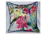 Betsy Drake HJ722 Multi Florals Art Only Pillow 18 x18