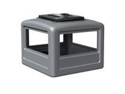 Commercial Zone 732303 Square Dome Lid with Ashtray Gray