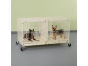 Pet Pals ZW5311 11 PS Color Modular Cage with Plastic Tray Ivory S