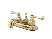 Kingston Brass KB602BL Two Handle 4 in. Centerset Lavatory Faucet with Retail Pop up