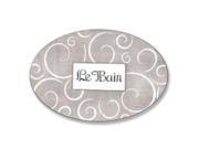 Stupell Industries WRP 991 Tan w White Scrolls Le Bain Oval