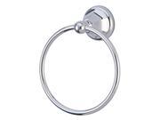 Kingston Brass BA4814C Metropolitan 6 Inch Towel Ring Polished Chrome