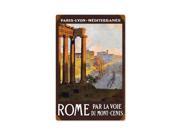 Past Time Signs PTS358 Rome Travel Vintage Metal Sign