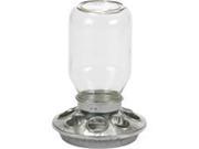 Miller Mfg Co Inc P Mason Jar Baby Chick Feeder Clear 1 Quart MJ9810