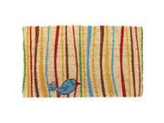 IUC International 949S Little Groovy Bird Hand Woven Coir Doormat