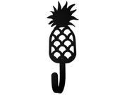 Village Wrought Iron WH 44 S Pineapple Wall Hook Small Black