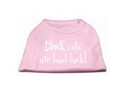Mirage Pet Products 51 90 LGLPK Black Cats are Bad Luck Screen Print Shirt Light Pink L 14