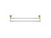 JVJHardware 24348 Liberty 24 in. Double Towel Bar Set Concealed Screw Chrome and Brass