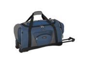 Travelers Club Luggage 57022 410 Adventurer Duffel Collection 22 Rolling Duffel in Navy and Black