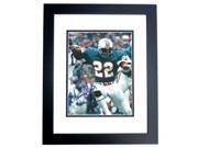 Mercury Morris Autographed Miami Dolphins 8X10 Photo Black Custom Frame