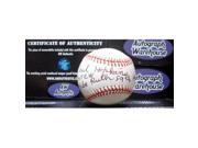 Autograph Warehouse 587 Paul Hopkins Autographed Baseball Inscribed Ruth 59Th Hr