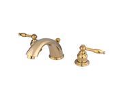 Kingston Brass KB962KL Two Handle 4 in. to 8 in. Mini Widespread Lavatory Faucet with Retail Pop up