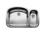 Blanco 440246 Platinum Wave 1.5 in. Bowl Undermount Kitchen Sink
