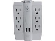 Steren BL-920-120 6-Outlet Swivel Surge Protector With 2 Usb Ports Steren BL-920-120 6-Outlet Swivel Surge Protector With 2 Usb Ports