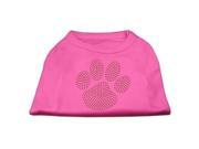 Mirage Pet Products 52 58 XSBPK Orange Paw Rhinestud Shirts Bright Pink XS 8