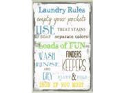 Stupell Industries WRP 1016 Laundry Room Typography Rect Wall Plaque