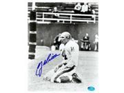 Autograph Warehouse 84617 Ya Tittle Autographed 8 x 10 Photo New York Giants Image No .12 Knees Bloody End Zone