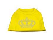 Mirage Pet Products 52 23 XXLYW Rhinestone Crown Shirts Yellow XXL 18